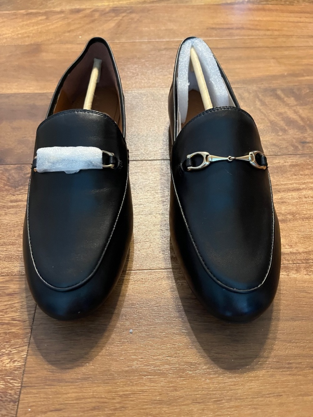 Coach Haley Leather Loafers Black Horsebit Flats Women’s 9.5 New - Picture 2 of 9